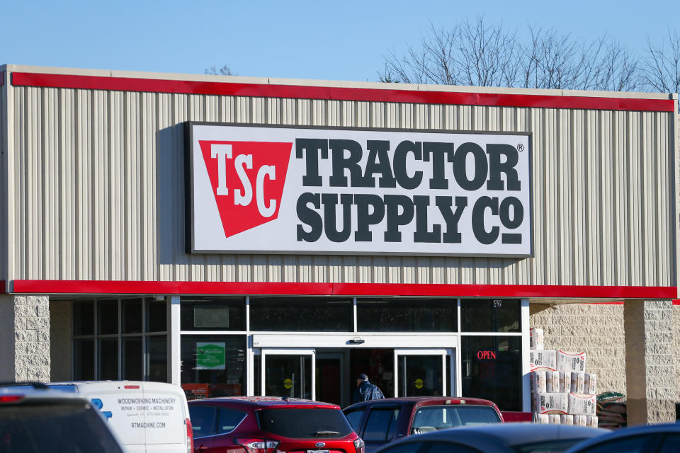 MUNCY, PENNSYLVANIA, UNITED STATES - 2022/11/21: A Tractor Supply Company store is seen at the Lycoming Mall in Muncy. The Christmas holiday shopping season in the United States traditionally begins after Thanksgiving. (Photo by Paul Weaver/SOPA Images/LightRocket via Getty Images)