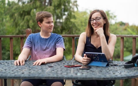  Anna Maxted and her son Conrad - Credit: David Rose