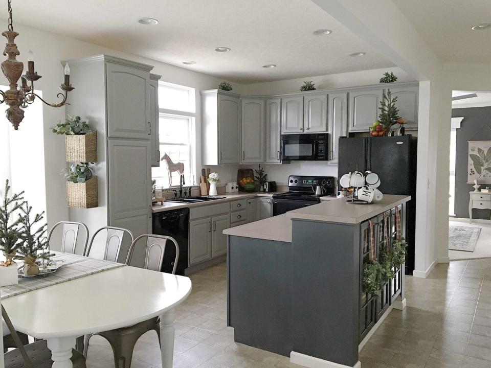 After: Budget-Friendly Kitchen Cabinet Refresh