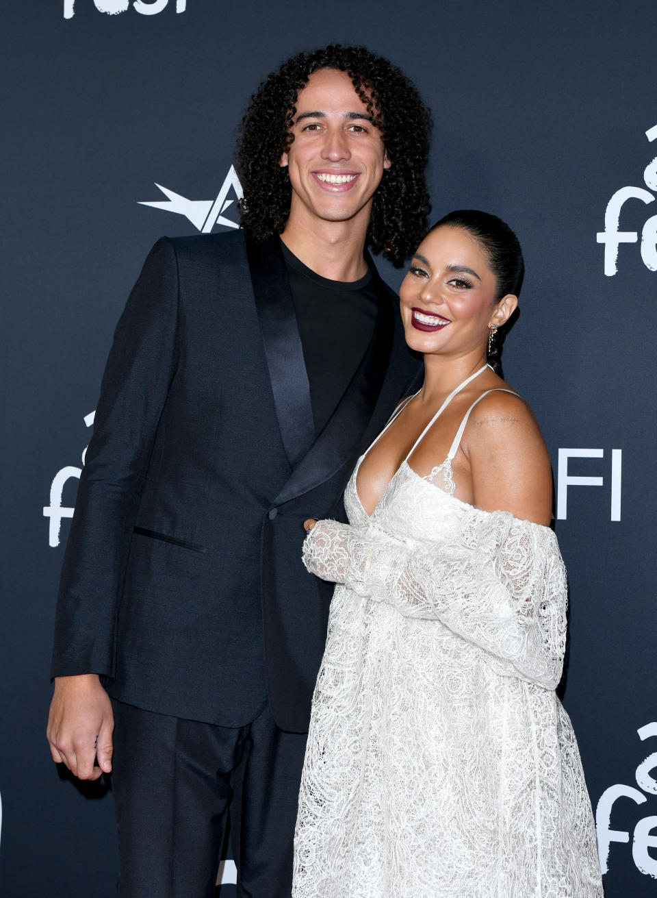 HOLLYWOOD, CALIFORNIA - NOVEMBER 10: Cole Tucker and Vanessa Hudgens attend the 2021 AFI Fest - Opening Night Gala Premiere of Netflix's "tick, tick…BOOM" at TCL Chinese Theatre on November 10, 2021 in Hollywood, California. (Photo by Axelle/Bauer-Griffin/FilmMagic)