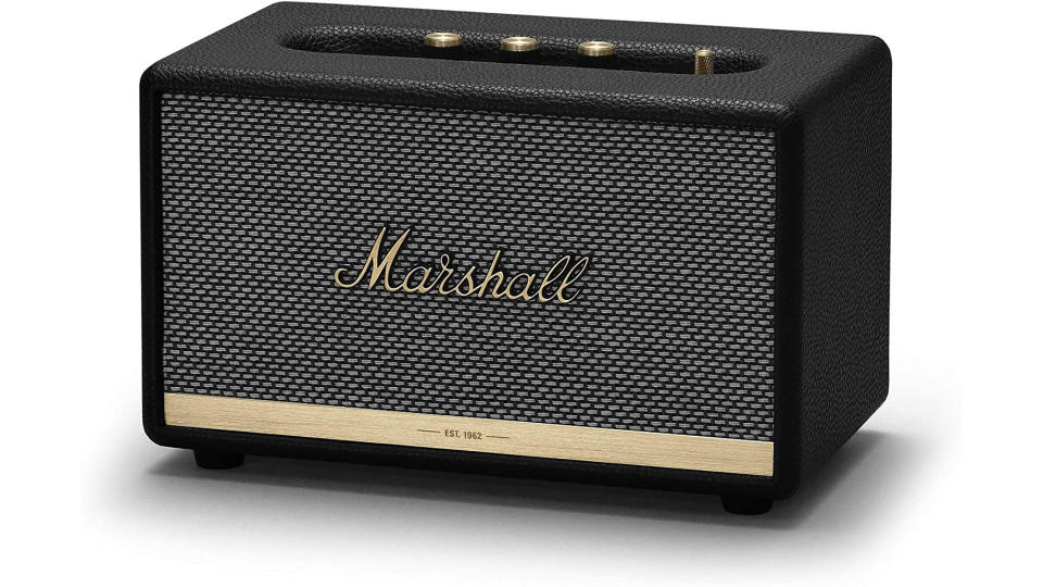 Marshall Acton II Wireless Bluetooth Speaker, Larger Than Life Speaker, with Customizable Sound - Black.  (Photo: Amazon SG)