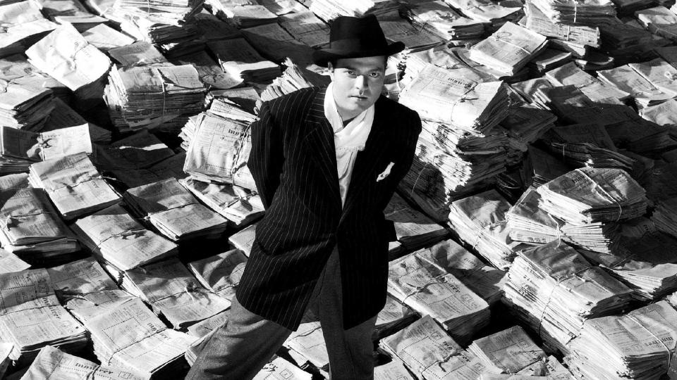 Orson Welles as Charles Foster Kane in Citizen Kane