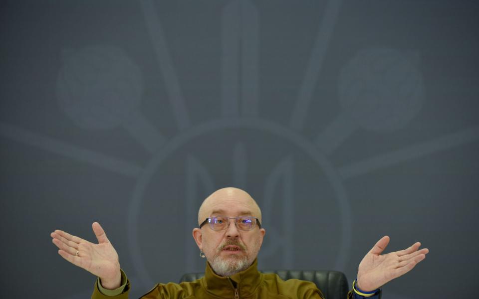 Oleksii Reznikov, Ukraine's defence minister - OLEG PETRASYUK/EPA-EFE/Shutterstock/Shutterstock