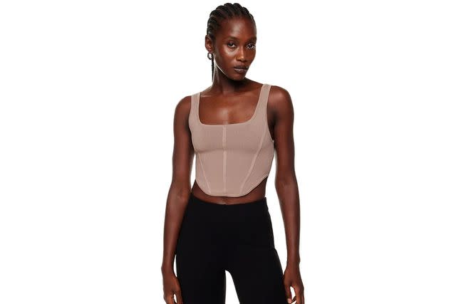 Track Everyday Sculpt Bralette - Clay - XS at Skims
