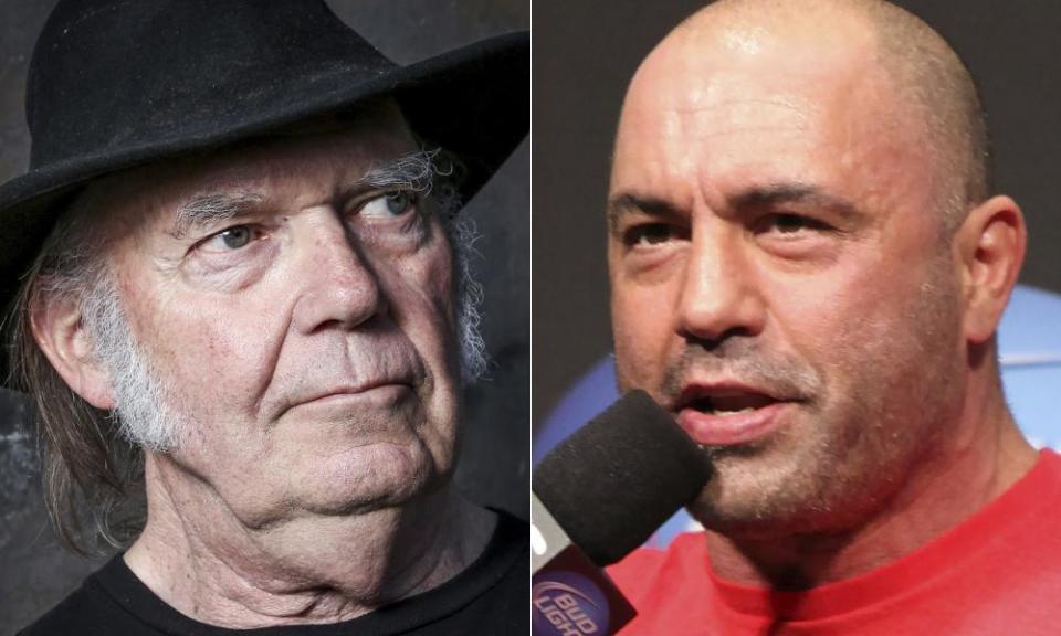 Neil Young and Joe Rogan.