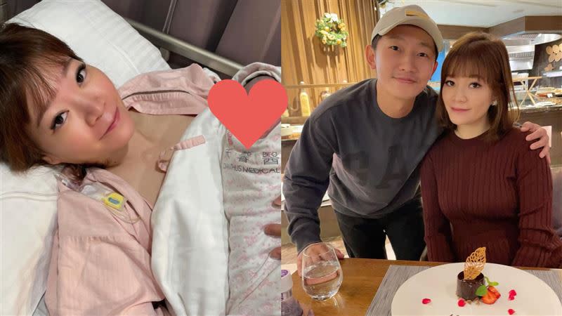 蔡昌憲老婆（左）上週30日才生完二寶。（圖／翻攝自Vivian IG）