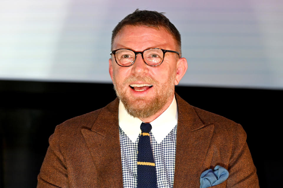 NEW YORK, NEW YORK - JANUARY 11: Guy Ritchie speaks onstage during the Special NY Screening of 