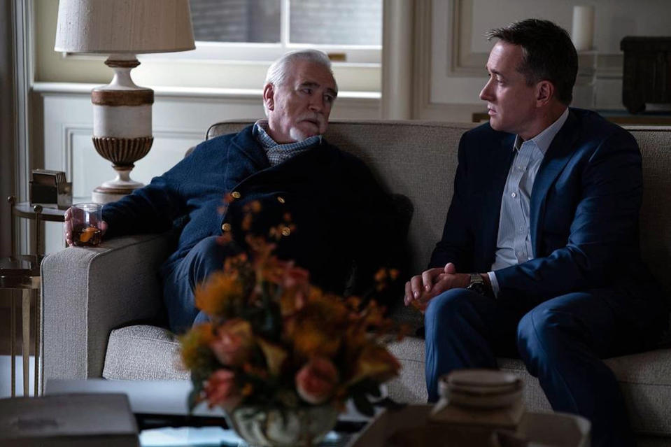 Brian Cox and Matthew Macfadyen in 'Succession' Season Four.