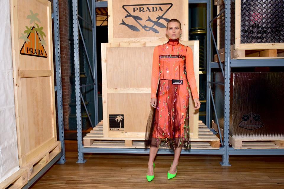 Dree Hemingway at Prada Linea Rosa re-launch