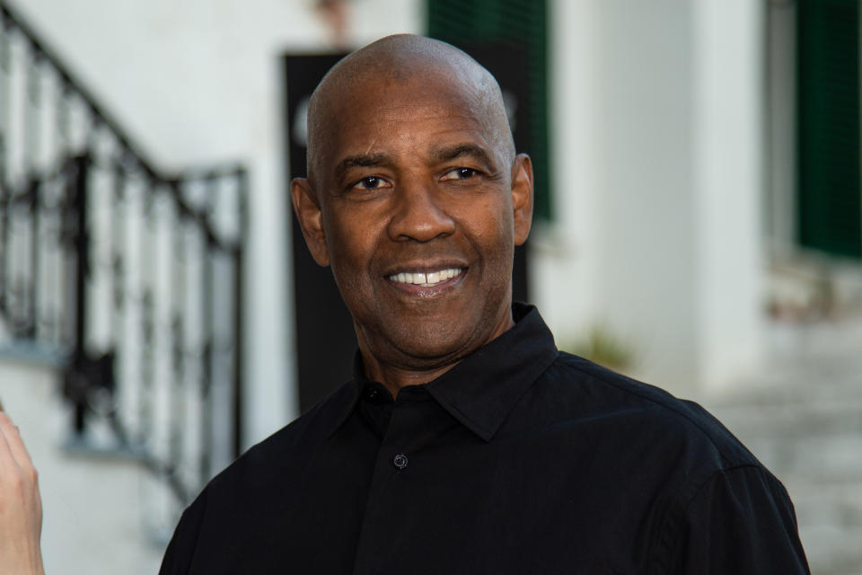 Denzel Washington attends "The Equalizer 3" photocall on October 19, 2022 in Atrani, Amalfi, Italy