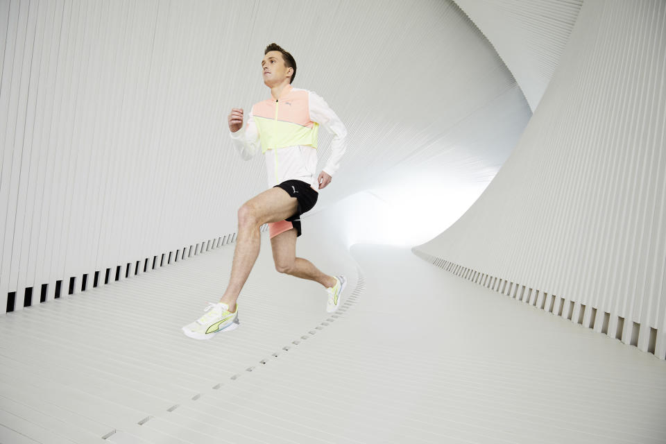 Karsten Warholm is photographed in Puma's UltraRide performance running shoes. (PHOTO: Puma)