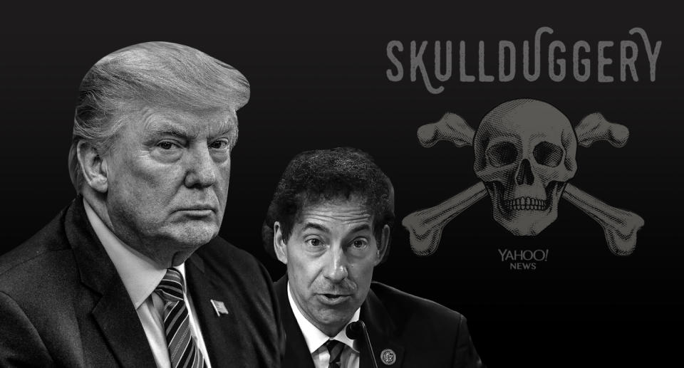 President Trump, Rep. Jamie Raskin. (Yahoo News photo Illustration; photos: AP, Getty)