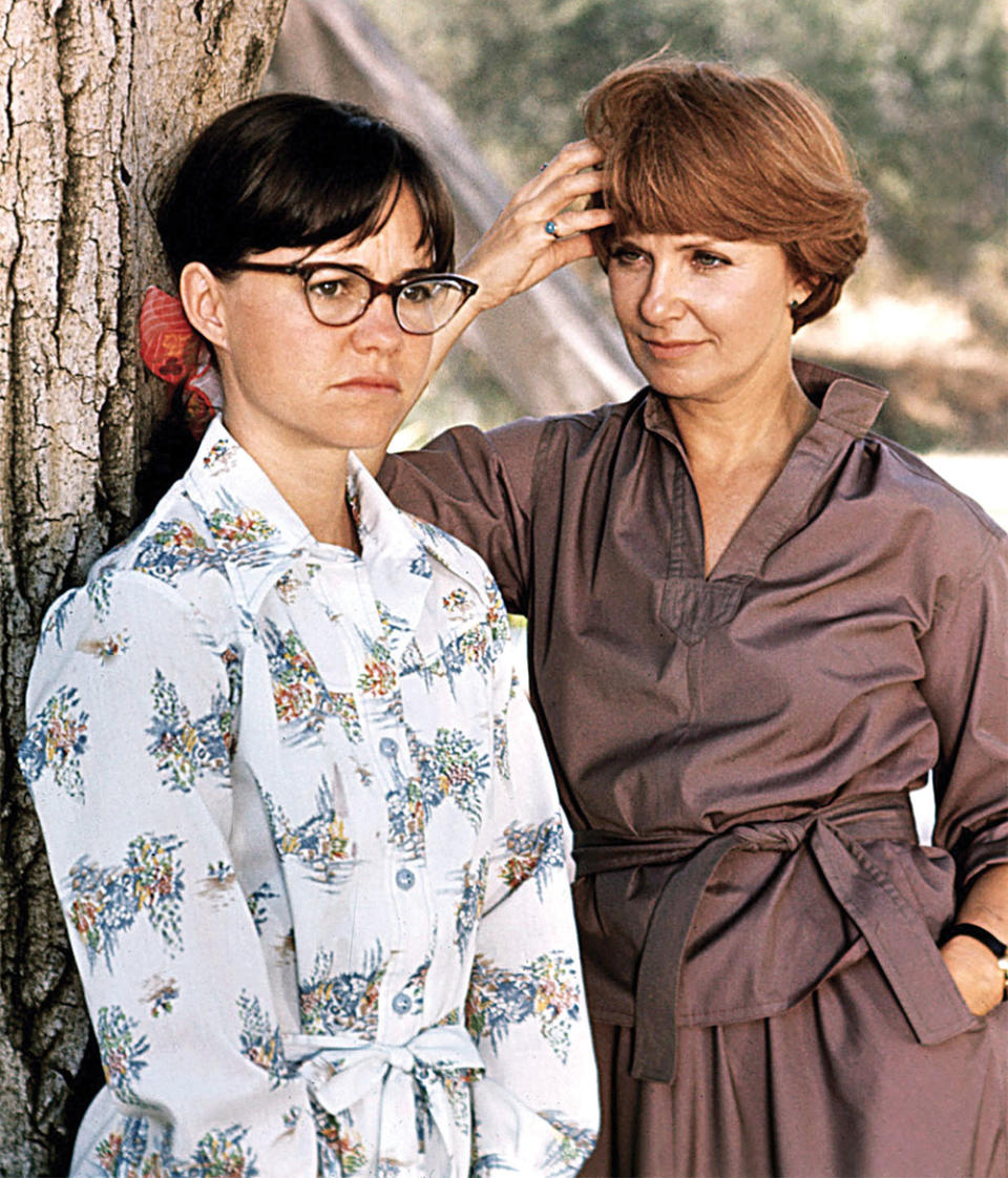 Sally Field won her first of three Emmys in 1977 for the telefilm Sybil Field with Joanne Woodward, playing the title character who experiences dissociative identity disorder.