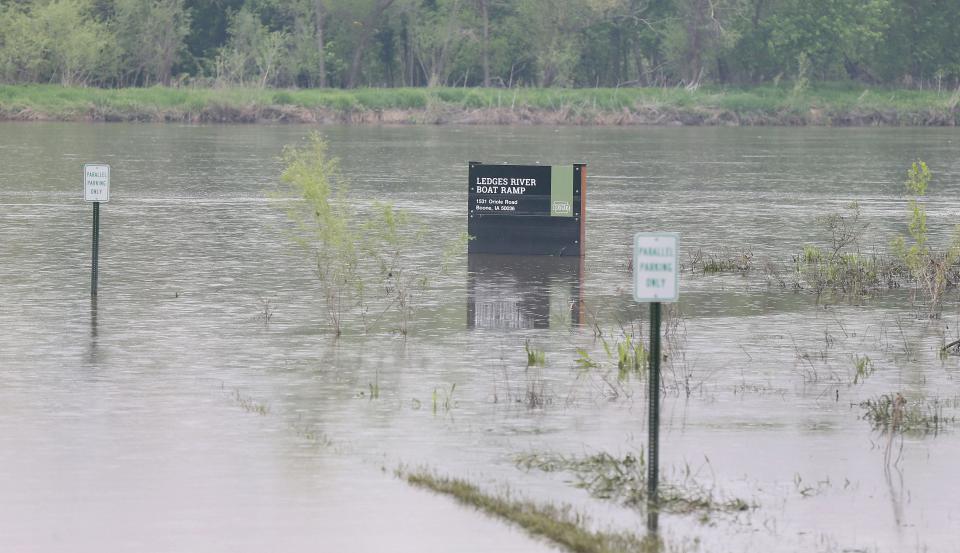 Recent flooding at Ledges State Park has forced closures of Canyon Drive and Lower Ledges Road.