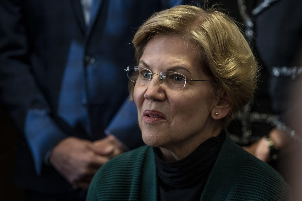 Blankfein isn't happy with Elizabeth Warren. (Photo: Sarah Rice/Getty Images)