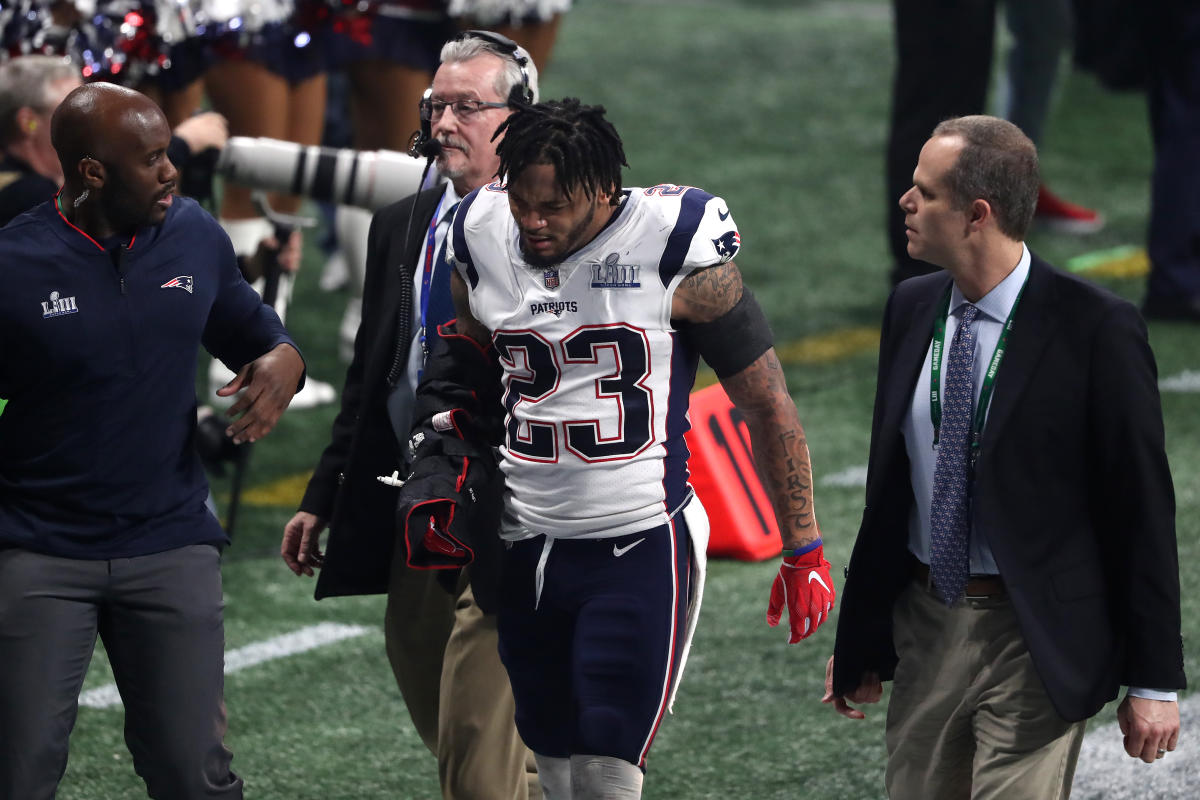 New England Patriots safety Patrick Chung (23) and linebacker Shea