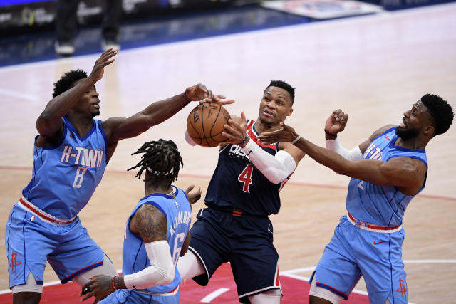 Beal gets the best of Wall as Wizards defeat Rockets 131-119 - The