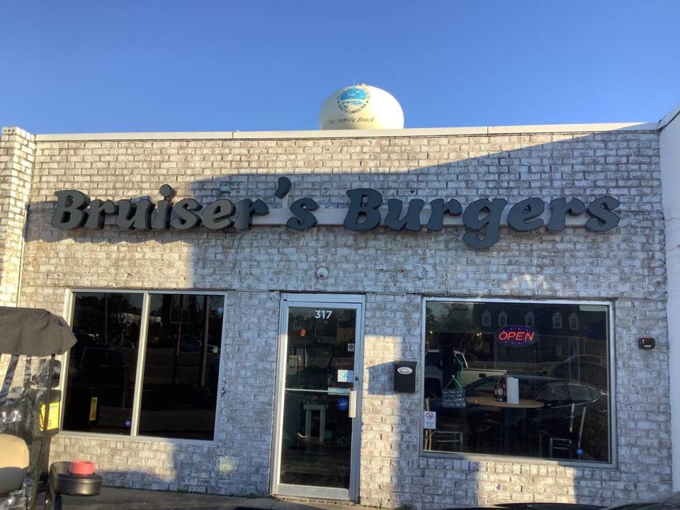 Bruiser’s Burgers opened this month in Surfside Beach.