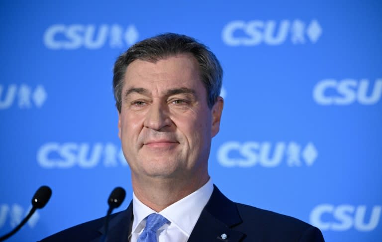 CSU-Chef Markus Söder setzt für die Zeit nach der Bundestagswahl 2025 auf eine Rückkehr zur "Groko" von Union und SPD. Der aktuelle Kanzler Olaf Scholz (SPD) solle dabei aber keine Rolle mehr spielen. (Tobias SCHWARZ)