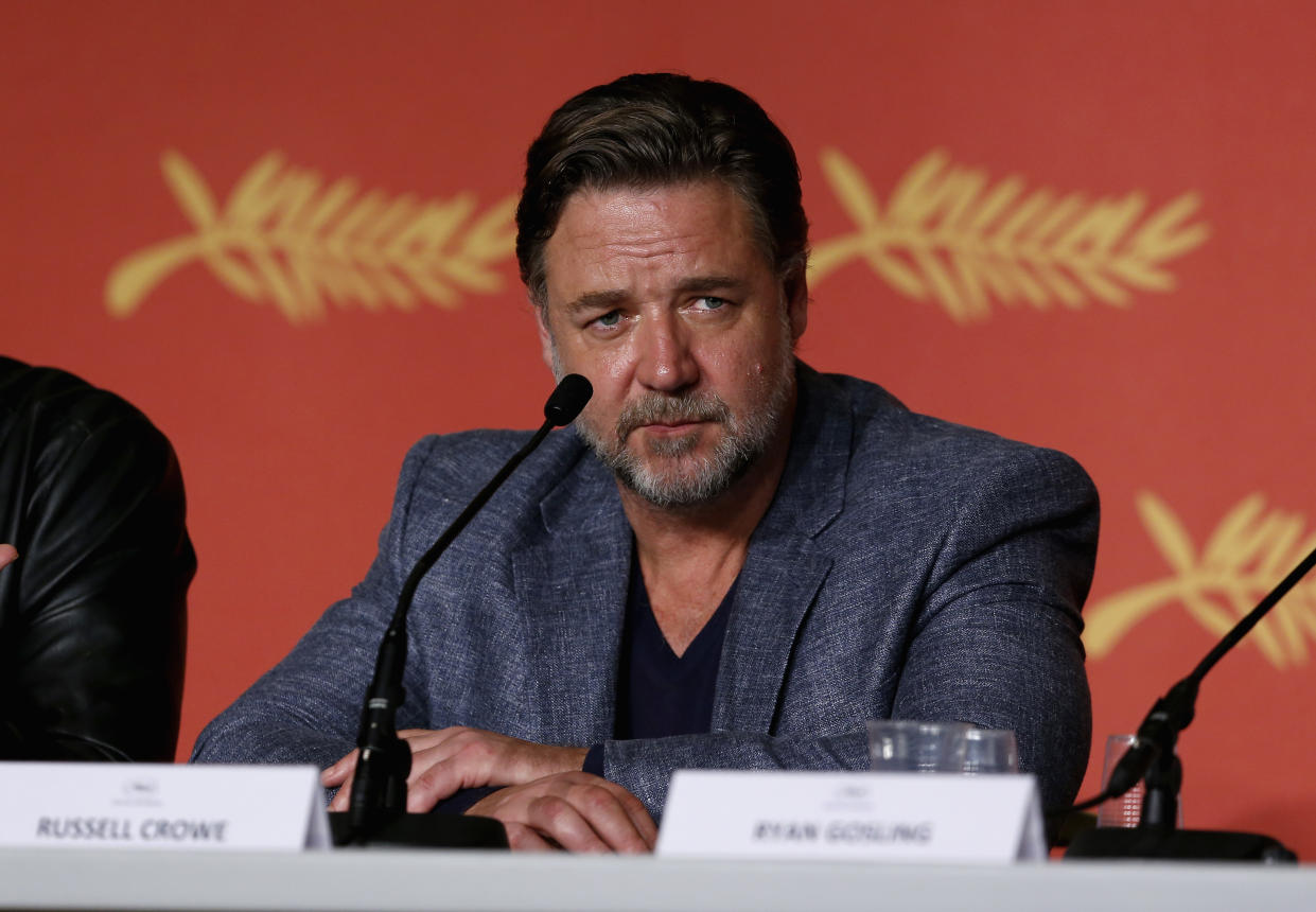 Russell Crowe at "The Nice Guys" Press Conference in France