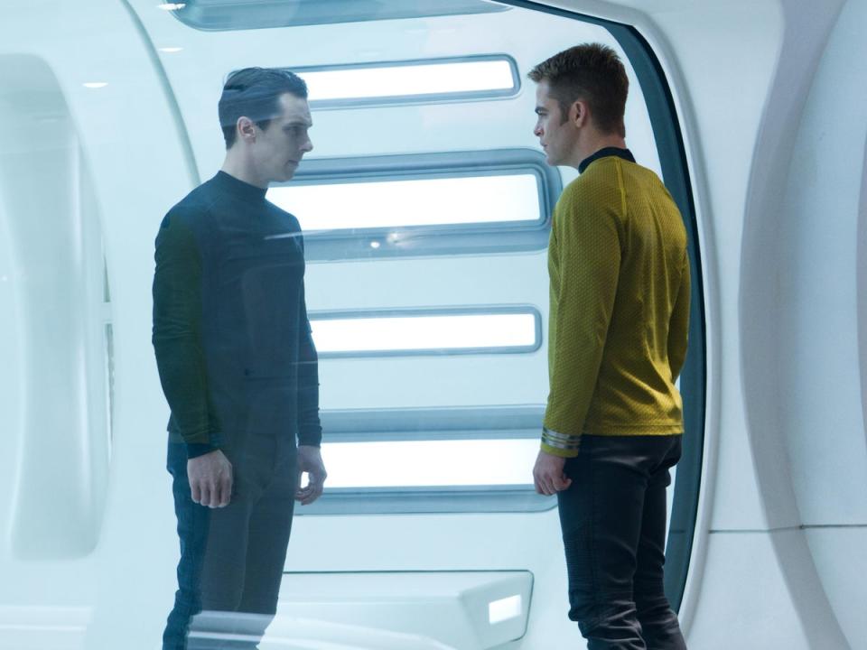 Benedict Cumberbatch and Chris Pine in ‘Star Trek Into Darkness' (Paramount/Kobal/Shutterstock)