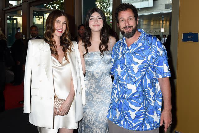 <p> Gilbert Flores/Variety via Getty</p> Adam, Jackie and Sunny Sandler at the 2023 premiere of 'The Out-Laws'