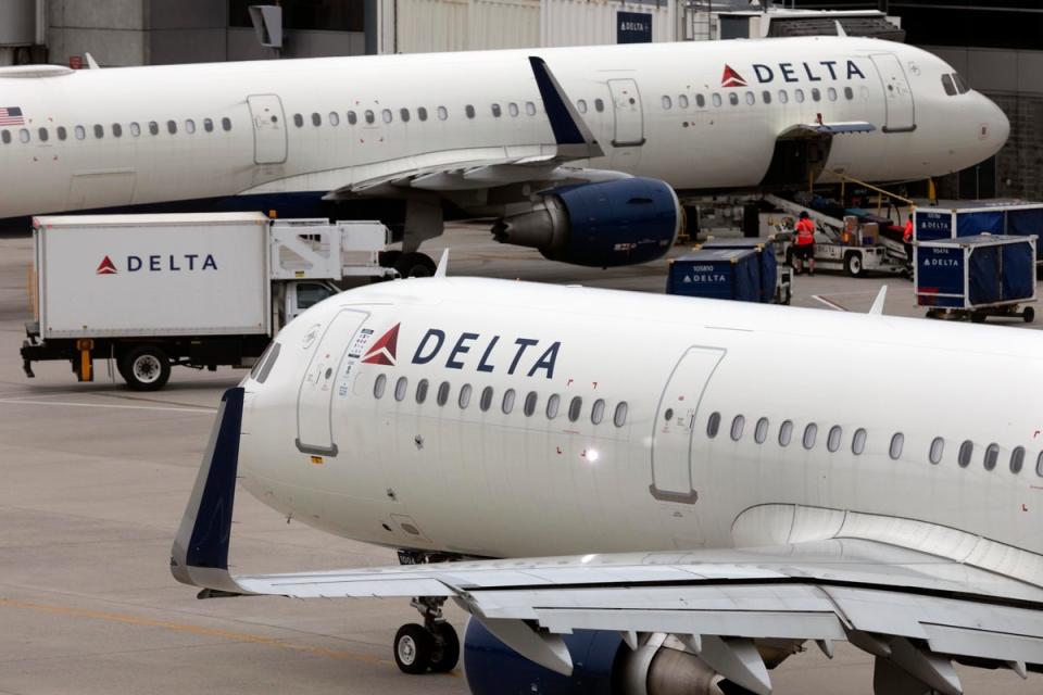Delta Air Lines became the fourth major US airline to have found ‘a small number’ of components supplied by AOG Technics on its planes (AP)
