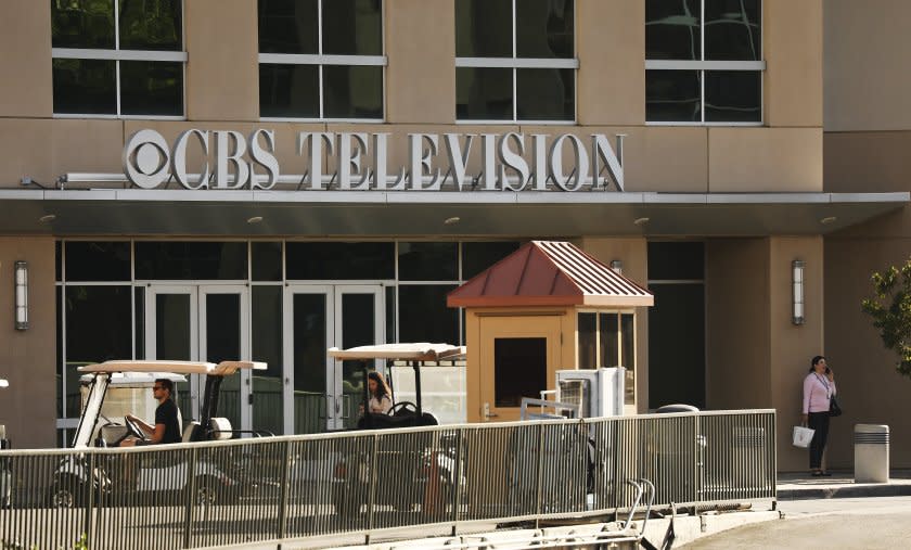 LOS ANGELES, CA - OCTOBER 16, 2019 Photo of the Broadcast Center Building on the CBS Studios Center in Studio City on October 16, 2019 for a package of stories about CBS' television stations. The stations, KCBS Channel 2 and KCAL Channel 9, are housed on the lot. (Al Seib / Los Angeles Times)