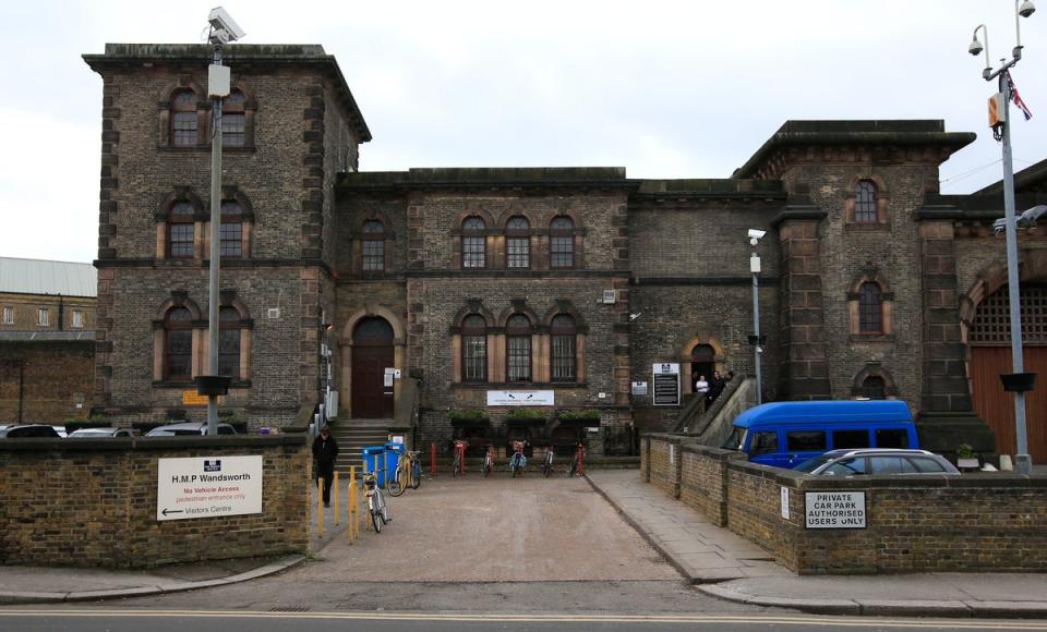 The staff and visitors entrance at HMP Wandsworth (PA)