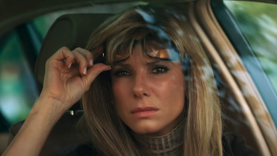 Sandra Bullock in car in The Blind side