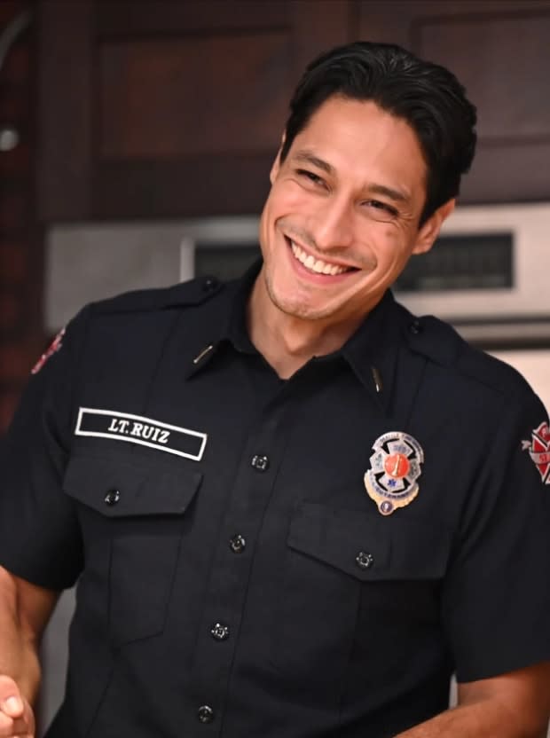 Carlos Miranda as Theo Ruiz in "Station 19" on ABC<p>ABC</p>