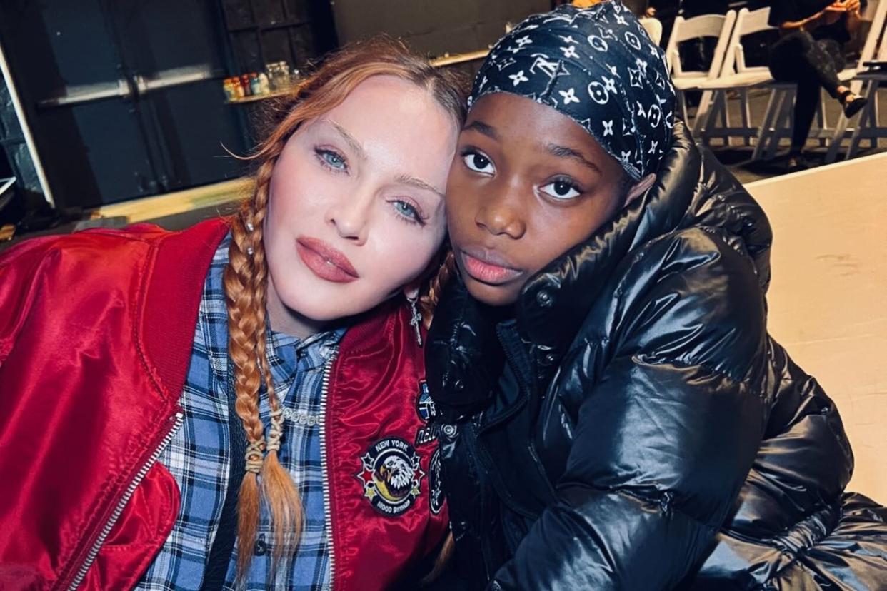 Madonna Shares Sweet Backstage Pics With Her Kids