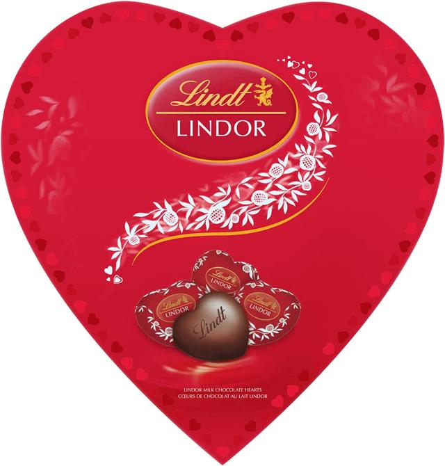Lindt Lindor Milk Chocolate Heart. Image via Amazon.