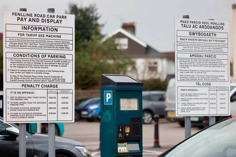 A Cardiff Council parking meter