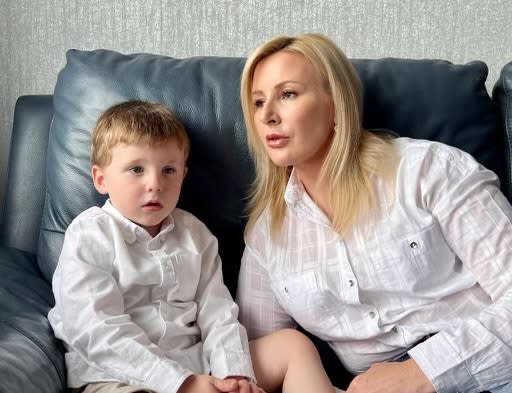 Fiona Maguire with her son James, three, who managed to escape from his nursery in Stone and was off site for up to 14 minutes

Credit: StokeonTrentLive/BPM