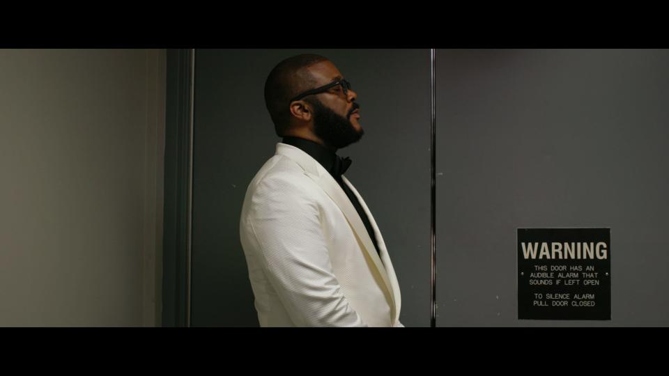 Filmmaker Tyler Perry in a still from the documentary "Maxine's Baby."