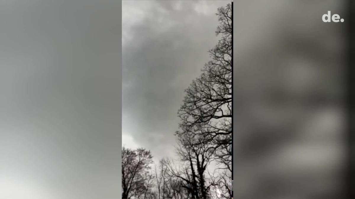 Watch Greenwood, Delaware, family take shelter during tornado