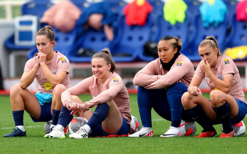 Niamh Charles (second from left) says women's football has 'failed' when it comes to diversity