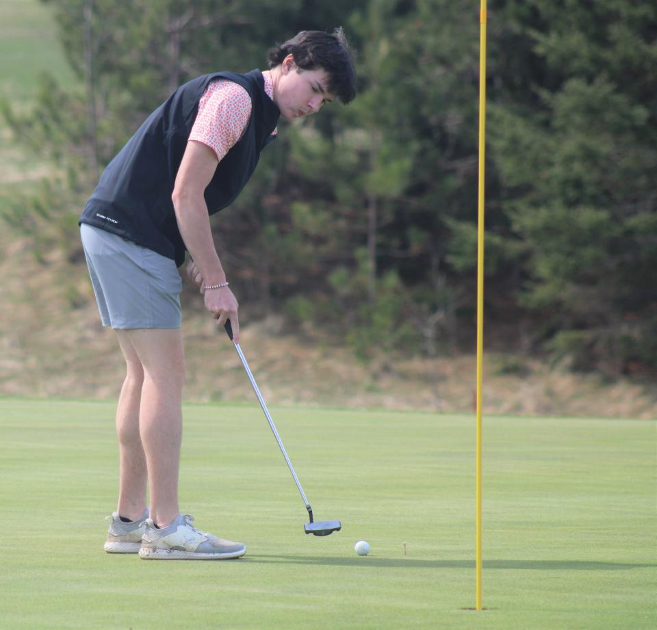 Cheboygan senior Blaine Baldwin shot an 89 and finished in a tie for 29th at Wednesday's MHSAA Division 2 regional golf meet in East Lansing.