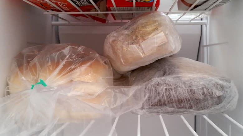 Bread in the freezer 