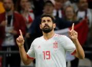 Soccer Football - World Cup - Group B - Iran vs Spain - Kazan Arena, Kazan, Russia - June 20, 2018 Spain's Diego Costa celebrates scoring their first goal REUTERS/Toru Hanai