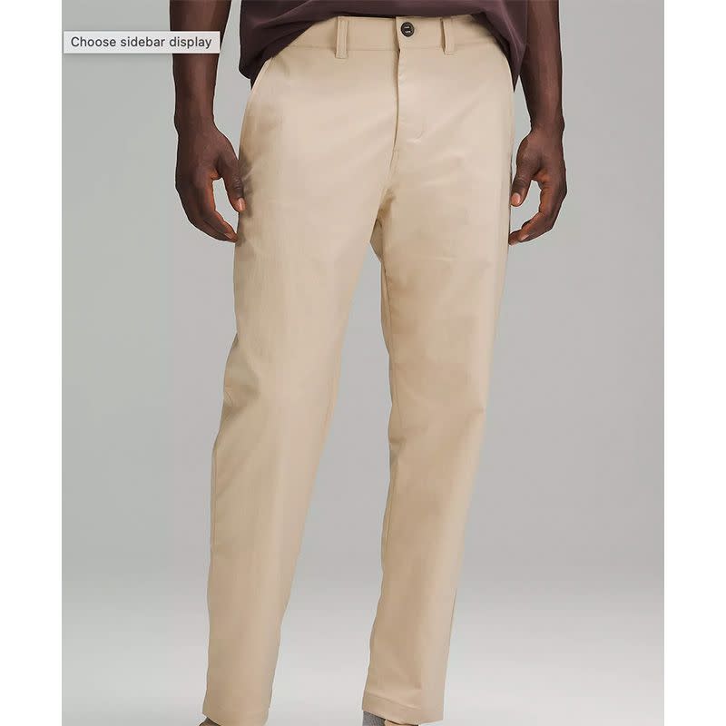 <p><a href="https://go.redirectingat.com?id=74968X1596630&url=https%3A%2F%2Fshop.lululemon.com%2Fp%2Fmens-trousers%2FRelaxed-Tapered-Smooth-Twill-Trouser-MD%2F_%2Fprod11690122&sref=https%3A%2F%2Fwww.esquire.com%2Fstyle%2Fmens-fashion%2Fg60551769%2F20-best-khaki-pants-that-are-more-than-just-chinos%2F" rel="nofollow noopener" target="_blank" data-ylk="slk:Shop Now;elm:context_link;itc:0;sec:content-canvas" class="link rapid-noclick-resp">Shop Now</a></p><p>Smooth Twill Trousers</p><p>lululemon.com</p><p>$59.00</p>