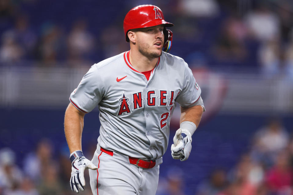 Mike Trout。(Photo by Megan Briggs/Getty Images)