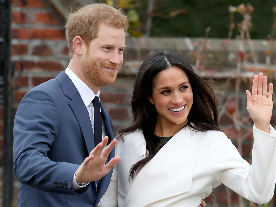 Meghan Markle Prince Harry wave