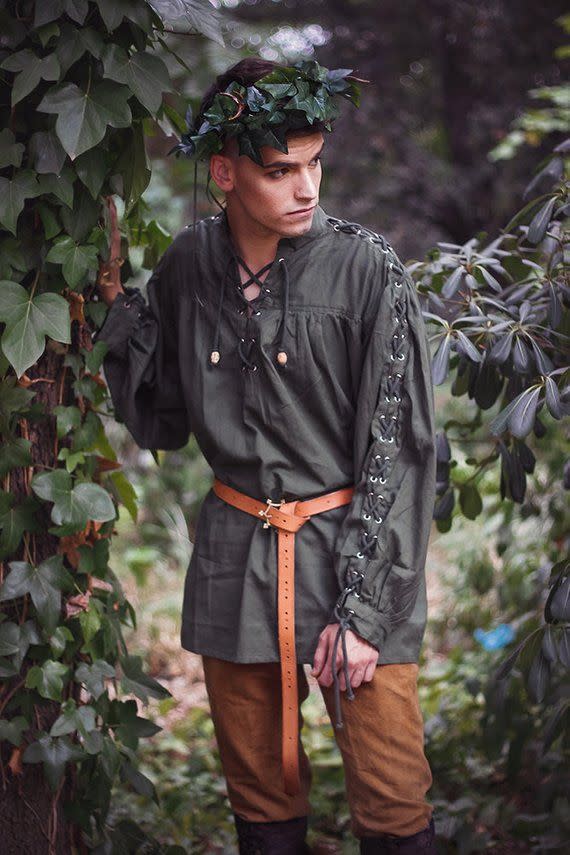 Men's Renaissance Peasant Cotton Shirt