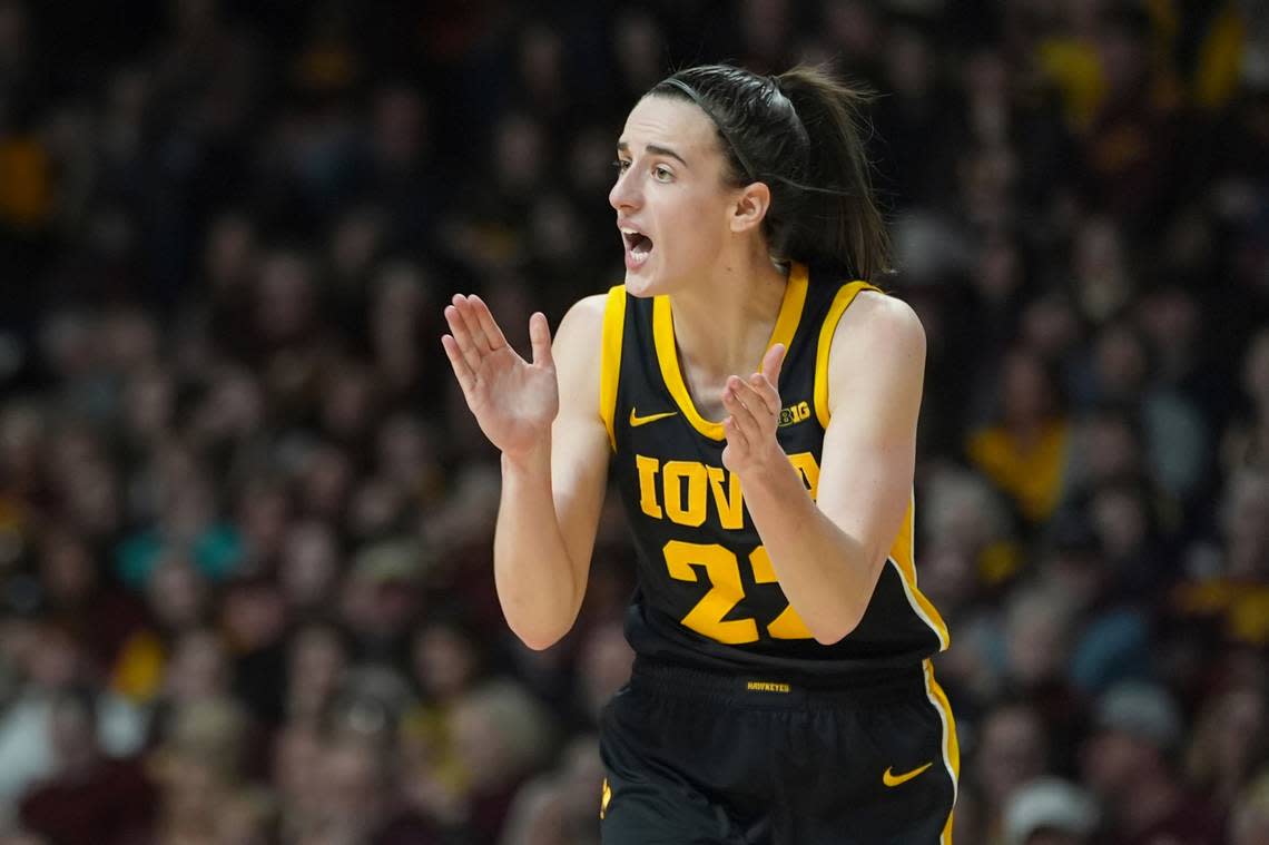 Iowa and superstar Caitlin Clark face a daunting path toward a repeat trip to the Final Four with defending national champion LSU and sixth-ranked UCLA looming in their regional.