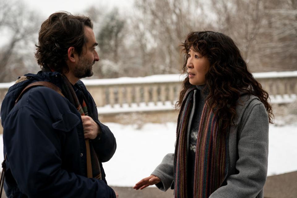 Jay Duplass and Sandra Oh star in Netflix's "The Chair," now streaming.