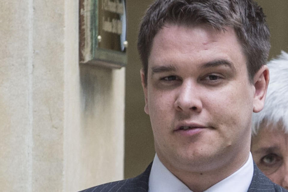 Denies charge: Thomas Ledward outside court: Lucy Young