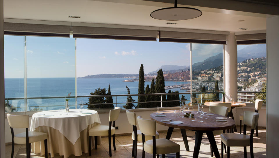 Mirazur is perched on the edge of the French Riviera. - Credit: Photo: courtesy Mirazur
