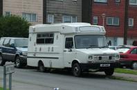 <p>Freight Rover added the option of a <strong>3.5-litre V8</strong> engine to the 300 Series at the end of 1985. It continued to be available when the van became the Leyland DAF 400 Series and, later, the LDV Convoy.</p><p>Popular with the emergency services and express delivery firms, the large van would be a <strong>fantastic</strong> <strong>getaway</strong> <strong>vehicle</strong>. It’s amazing to think that the platform dates back to the Leyland Sherpa of 1974.</p>